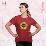 Sunflower Women Graphic T-Shirt Made With Premium Cotton Unisex Round Neck Short Sleeve