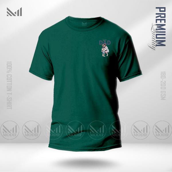 Super dad premium cotton classic t shirt unisex round neck short sleeve baju t shirt lelaki perempuan