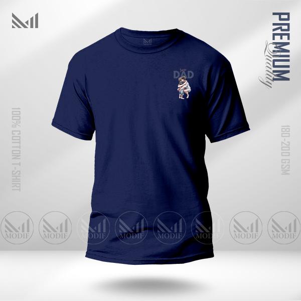 Super dad premium cotton classic t shirt unisex round neck short sleeve baju t shirt lelaki perempuan