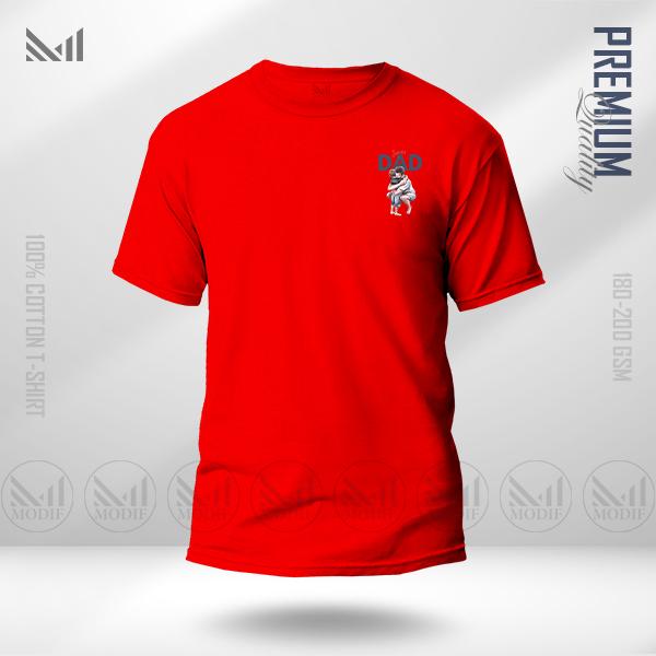 Super dad premium cotton classic t shirt unisex round neck short sleeve baju t shirt lelaki perempuan