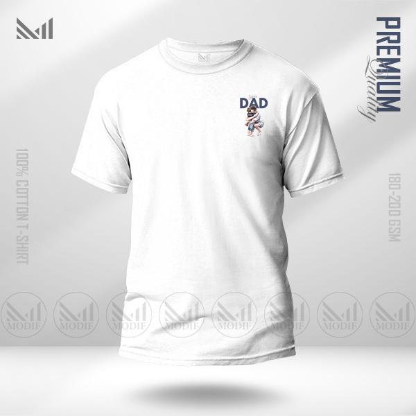 Super dad premium cotton classic t shirt unisex round neck short sleeve baju t shirt lelaki perempuan