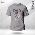 Super dad premium cotton round neck graphic tshirt unisex round neck short sleeve baju tshirt lelaki perempuan