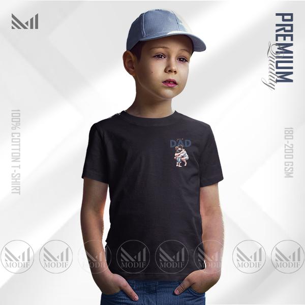 Super dad kids classic t-shirt premium cotton unisex round neck short sleeve boys & girls t shirt