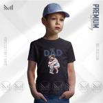 Super dad graphic kids t shirt premium cotton unisex roound neck short sleeve boys & girls tshirt