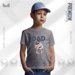 Super dad graphic kids t shirt premium cotton unisex roound neck short sleeve boys & girls tshirt