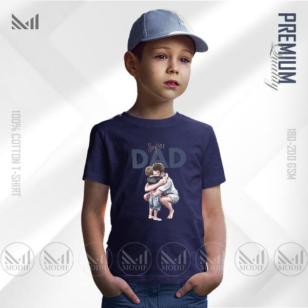 Super dad graphic kids t shirt premium cotton unisex roound neck short sleeve boys & girls tshirt