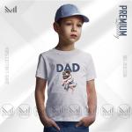 Super dad graphic kids t shirt premium cotton unisex roound neck short sleeve boys & girls tshirt