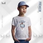 Super mom graphic kids t-shirt unisex round neck short sleeve baju tshirt boys & girls