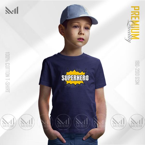 Superhero Kids Graphic Tee | Premium Cotton | Unisex Round Neck | Short Sleeve
