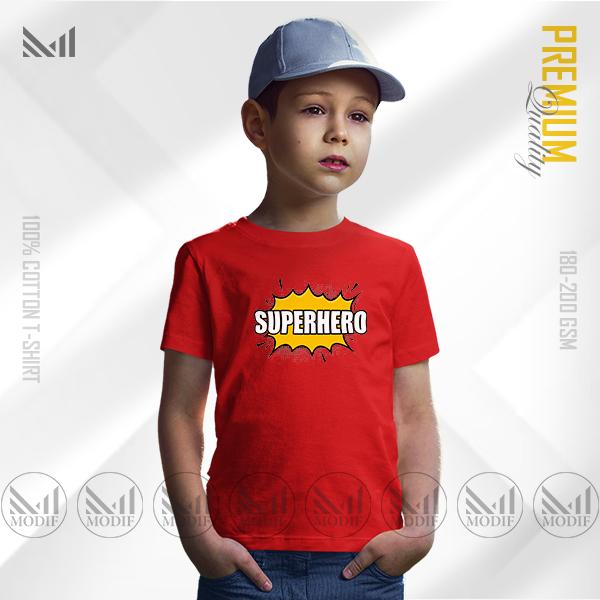 Superhero Kids Graphic Tee | Premium Cotton | Unisex Round Neck | Short Sleeve