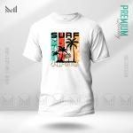 Surf Graphic T-Shirt – Ocean Wave Inspired Design | Premium Cotton | Unisex Round Neck | Short Sleeve | Casual Beach Style Wear