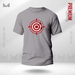 Target Graphic Cotton T-Shirt for Everyday Style | Premium Soft Fabric | Unisex Round Neck Short Sleeve