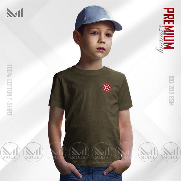 Target Kids Classic Cotton T-Shirt for Everyday Wear | Premium Soft Fabric | Unisex Round Neck Short Sleeve