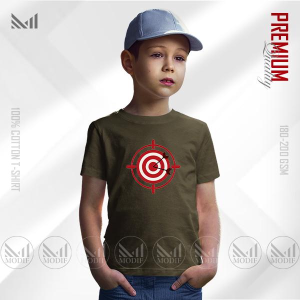 Target Kids Graphic Cotton T-Shirt for Everyday Wear | Premium Soft Fabric | Unisex Round Neck Short Sleeve
