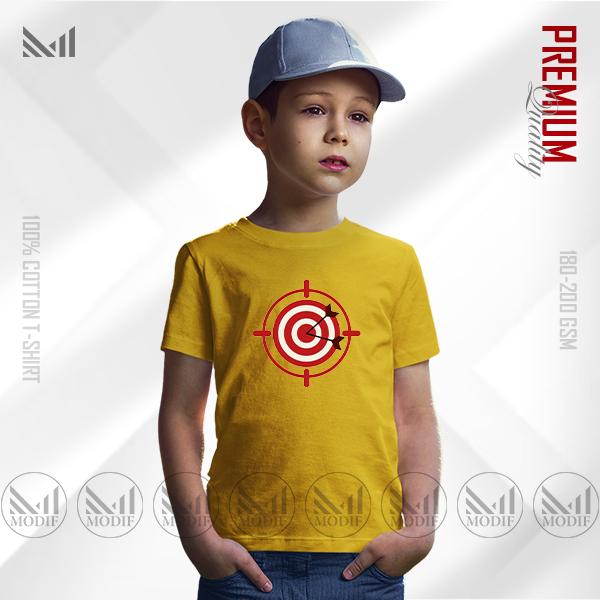 Target Kids Graphic Cotton T-Shirt for Everyday Wear | Premium Soft Fabric | Unisex Round Neck Short Sleeve