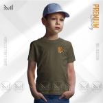 Savage tiger classic kids t shirt premium cotton unisex round neck baju budak boys & girls tshirt