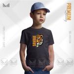 Savage tiger Graphic kids t-shirt premium cotton unisex round neck baju budak boys girls tshirt