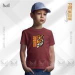 Savage tiger Graphic kids t-shirt premium cotton unisex round neck baju budak boys girls tshirt