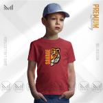 Savage tiger Graphic kids t-shirt premium cotton unisex round neck baju budak boys girls tshirt