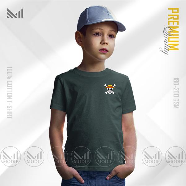 Mugiwara Flag Kids Classic Adventure T-Shirt | Premium Cotton | Unisex Round Neck | Short Sleeve