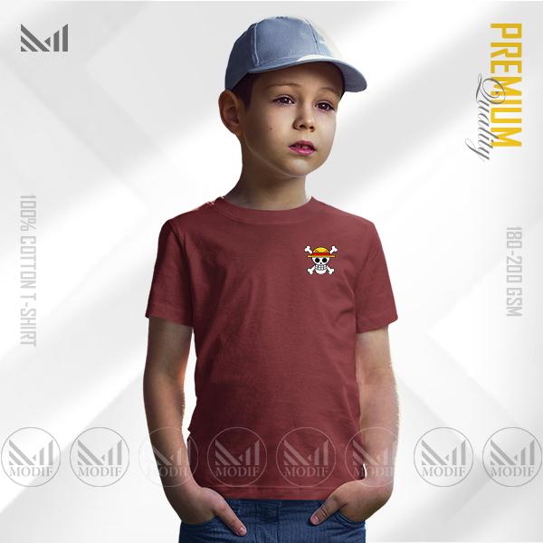 Mugiwara Flag Kids Classic Adventure T-Shirt | Premium Cotton | Unisex Round Neck | Short Sleeve