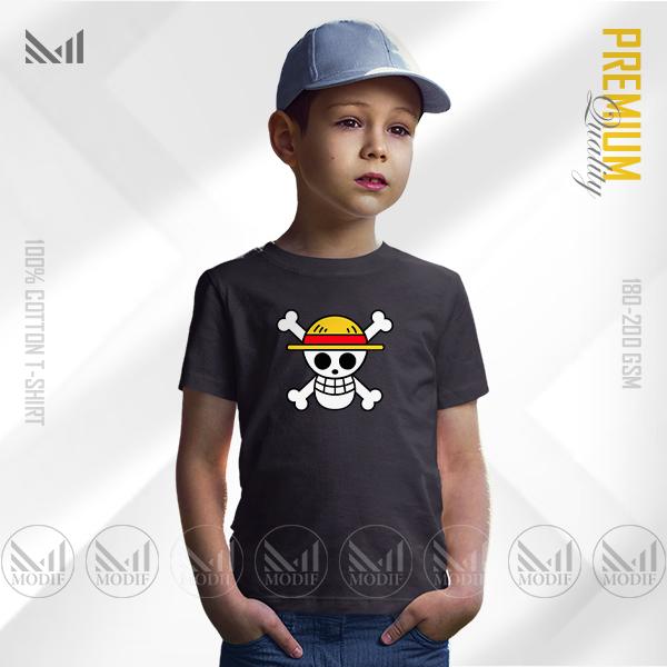 Mugiwara Flag Kids Graphic Adventure Tee | Premium Cotton | Unisex Round Neck | Short Sleeve