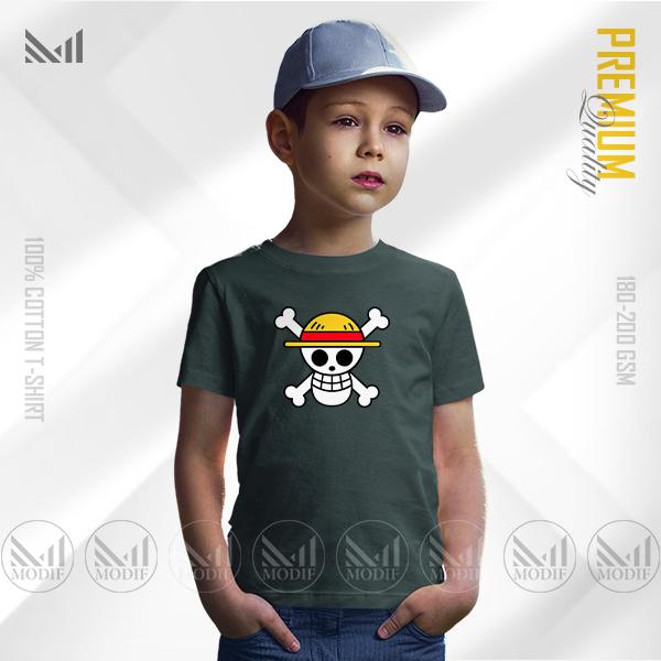Mugiwara Flag Kids Graphic Adventure Tee | Premium Cotton | Unisex Round Neck | Short Sleeve
