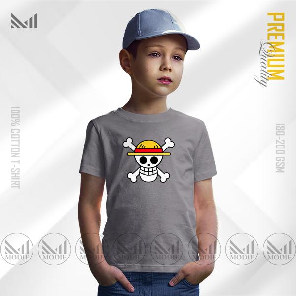 Mugiwara Flag Kids Graphic Adventure Tee | Premium Cotton | Unisex Round Neck | Short Sleeve