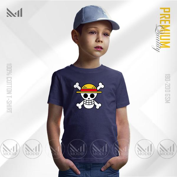 Mugiwara Flag Kids Graphic Adventure Tee | Premium Cotton | Unisex Round Neck | Short Sleeve