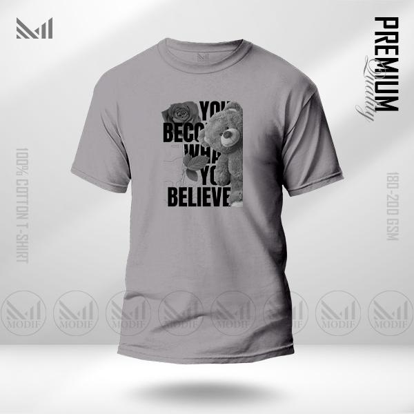 Teddy Bear graphic t shirt premium cotton unisex round neck short sleeve Baju dewasa Lelaki & perempuan