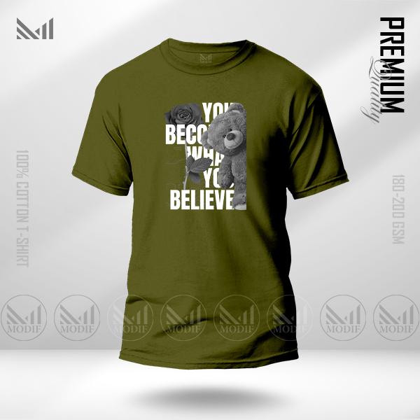 Teddy Bear graphic t shirt premium cotton unisex round neck short sleeve Baju dewasa Lelaki & perempuan