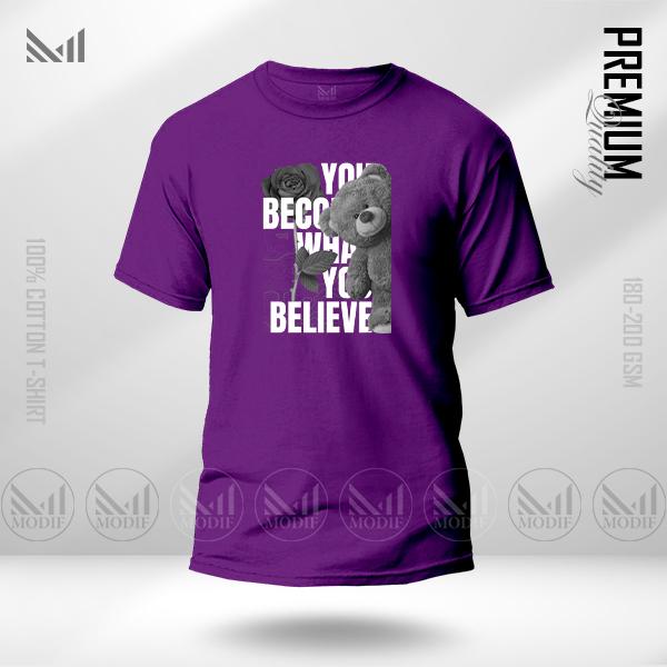 Teddy Bear graphic t shirt premium cotton unisex round neck short sleeve Baju dewasa Lelaki & perempuan