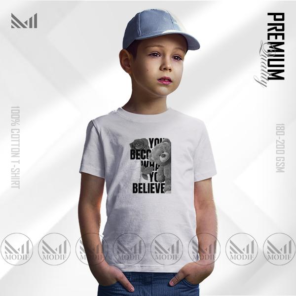 Teddy Bear kids graphic t shirt premium cotton unisex round neck short sleeve Baju dewasa Lelaki & perempuan