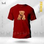 Teddy Bear Adult Graphic T-Shirt Made With Premium Cotton Unisex Round Neck Short Sleeve