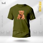 Teddy Bear Adult Graphic T-Shirt Made With Premium Cotton Unisex Round Neck Short Sleeve