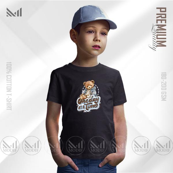 Teddy Bear Kids Graphic T-Shirt Made With Premium Cotton Unisex Round Neck Short Sleeve