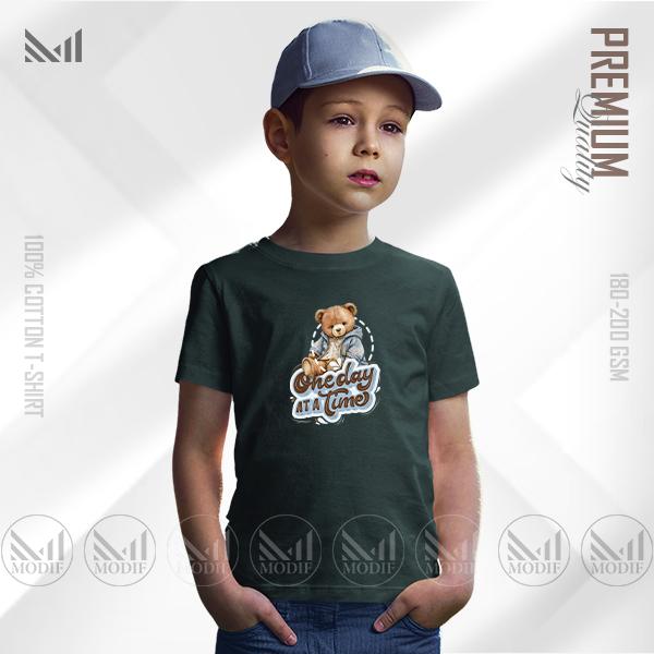Teddy Bear Kids Graphic T-Shirt Made With Premium Cotton Unisex Round Neck Short Sleeve