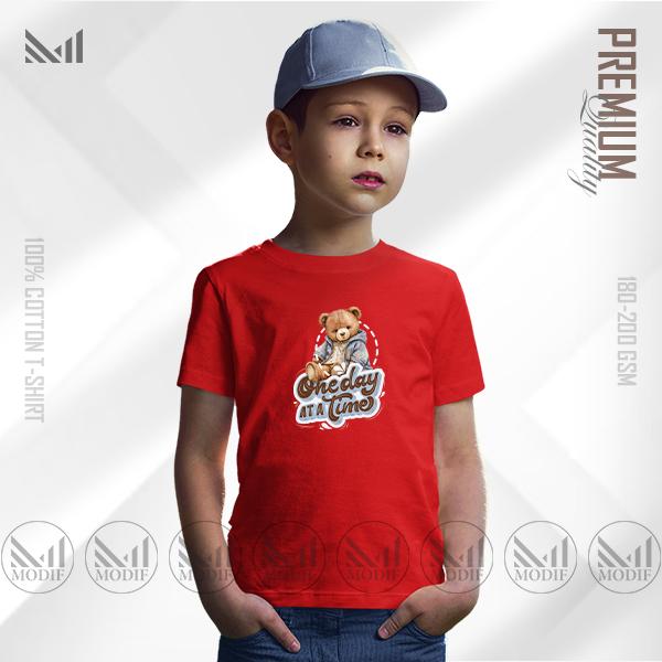 Teddy Bear Kids Graphic T-Shirt Made With Premium Cotton Unisex Round Neck Short Sleeve