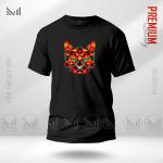 Web3 Cat Graphic T-Shirt – Futuristic Digital Cat Design | Premium Cotton | Unisex Round Neck | Short Sleeve