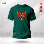 Web3 Cat Graphic T-Shirt – Futuristic Digital Cat Design | Premium Cotton | Unisex Round Neck | Short Sleeve