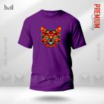 Web3 Cat Graphic T-Shirt – Futuristic Digital Cat Design | Premium Cotton | Unisex Round Neck | Short Sleeve