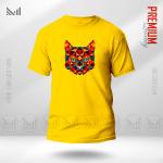 Web3 Cat Graphic T-Shirt – Futuristic Digital Cat Design | Premium Cotton | Unisex Round Neck | Short Sleeve