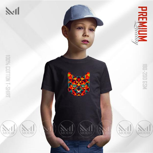 Web3 Cat Kids Graphic T-Shirt – Fun Digital Cat Artwork | Premium Cotton | Unisex Round Neck | Short Sleeve