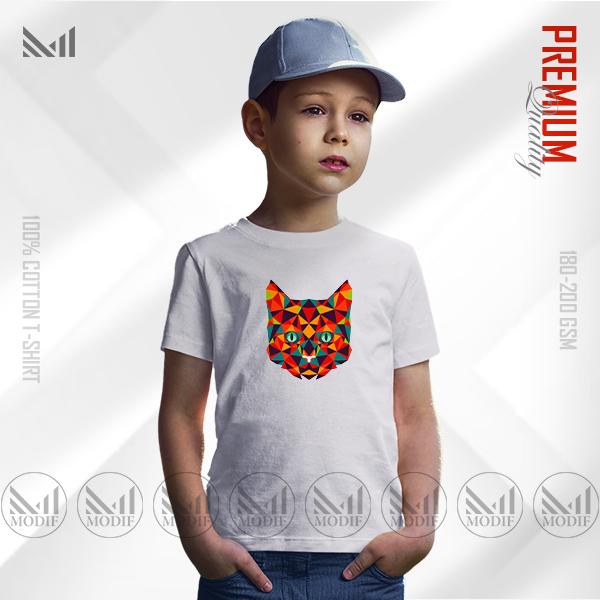 Web3 Cat Kids Graphic T-Shirt – Fun Digital Cat Artwork | Premium Cotton | Unisex Round Neck | Short Sleeve