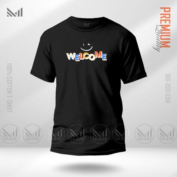 Welcome Graphic  T-Shirt Made With Premium Cotton Unisex Round Neck Short Sleeve
