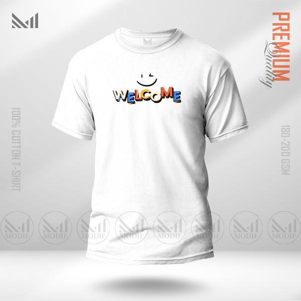 Welcome Graphic  T-Shirt Made With Premium Cotton Unisex Round Neck Short Sleeve