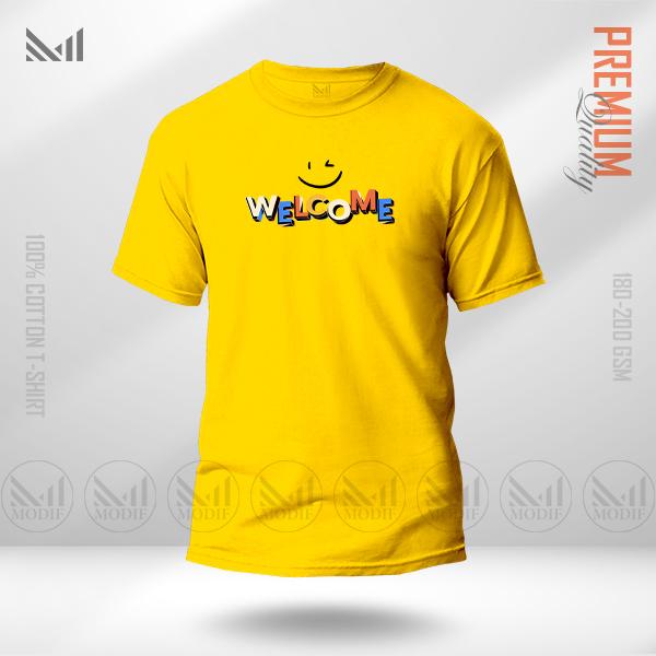Welcome Graphic  T-Shirt Made With Premium Cotton Unisex Round Neck Short Sleeve